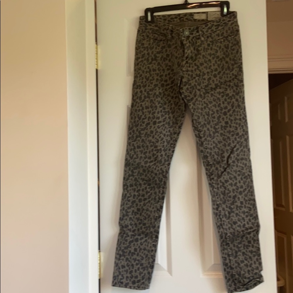 All Saints Ashby leopard print jeans